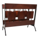 Vintage teak and metal magazine rack, Netherlands 1960-1970