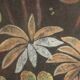 Painted canvas depicting animals on an exotic background. Contemporary.