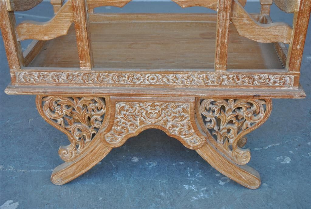 Chinese dignitary armchair in patinated oak