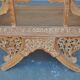 Chinese dignitary armchair in patinated oak