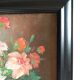 Old Painting Oil on Canvas Still Life Flowers J. Justin Signed