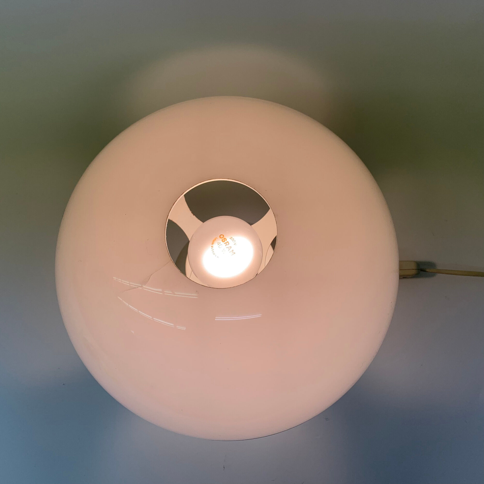 Mid-century design mushroom table lamp Dijkstra holland , 1970's