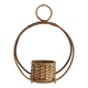 Vintage rattan plant holder and pot holder