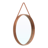 Round mirror with teak frame, 1960s