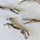 5 silver-plated knife rests in the shape of a horse. 1960s
