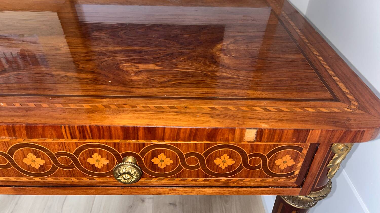 Marquetry desk