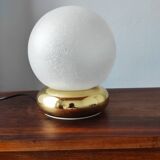 Vintage bubble glass globe lamp