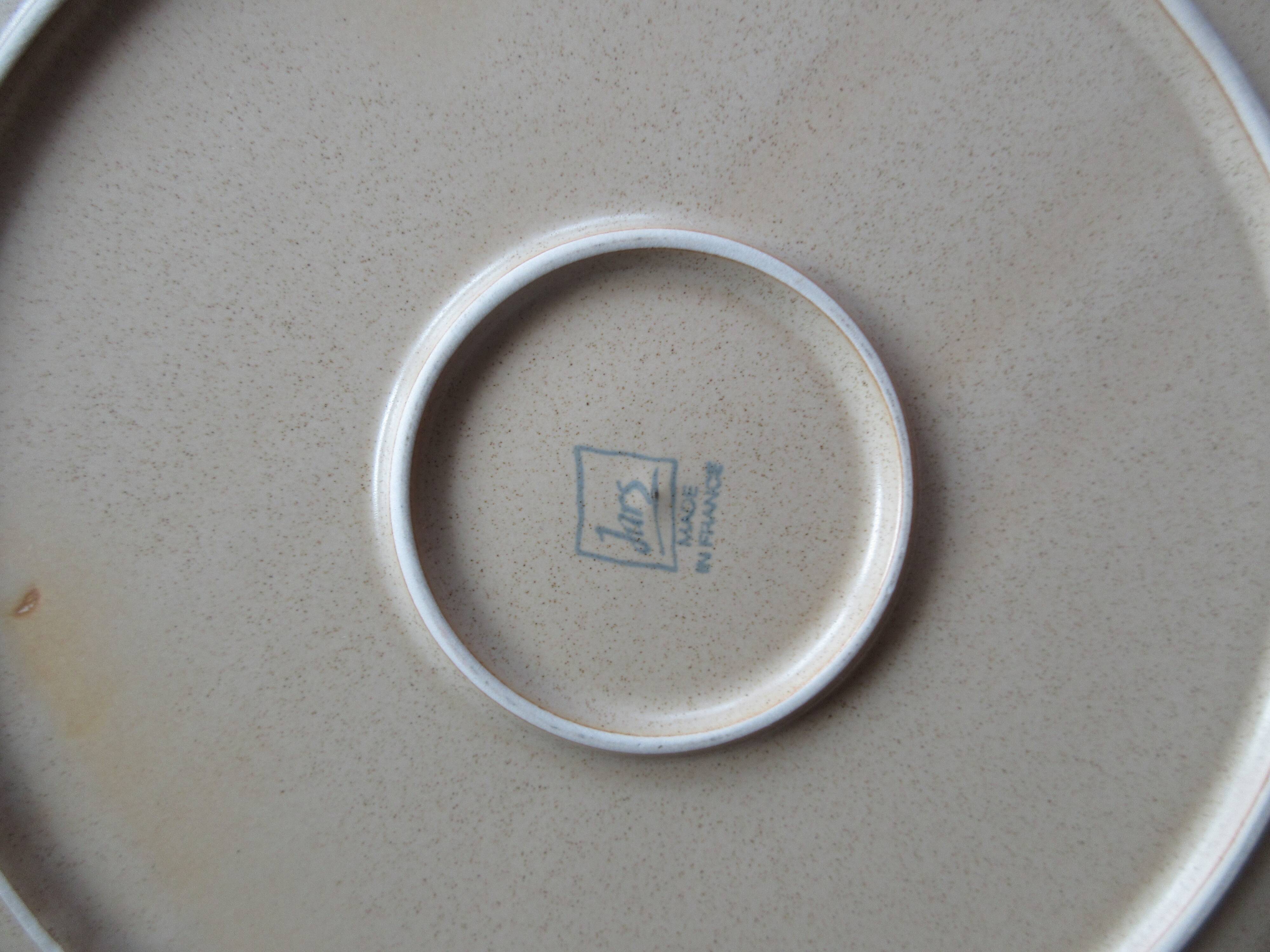 4 flat plates beige Jars France