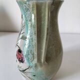 Stoneware pitcher with poppy decoration – Laurence Petit – Atelier de Prusly