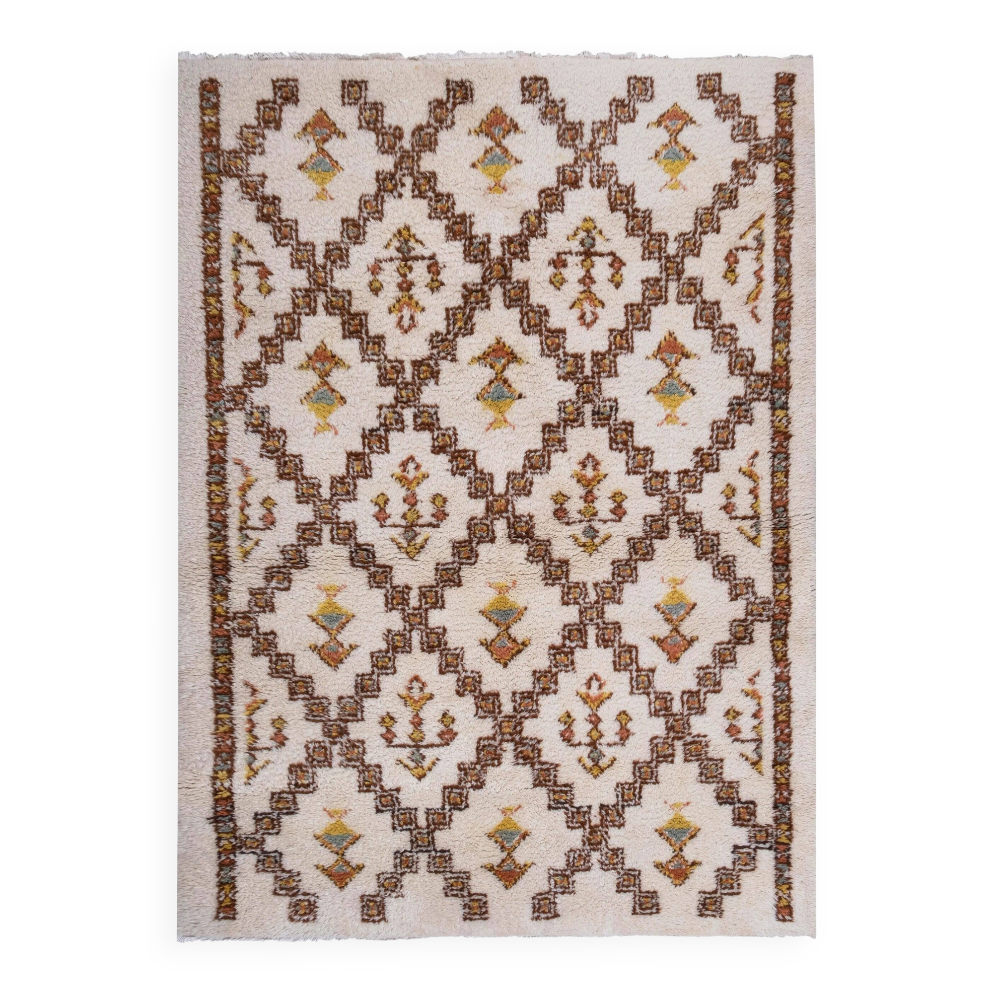 Vintage Turkish rug handmade 168x237 cm