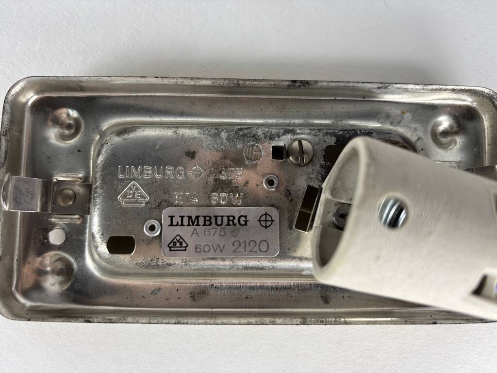 Tynell "Bubble" Limburg 1960s vintage Germany wall lights x2