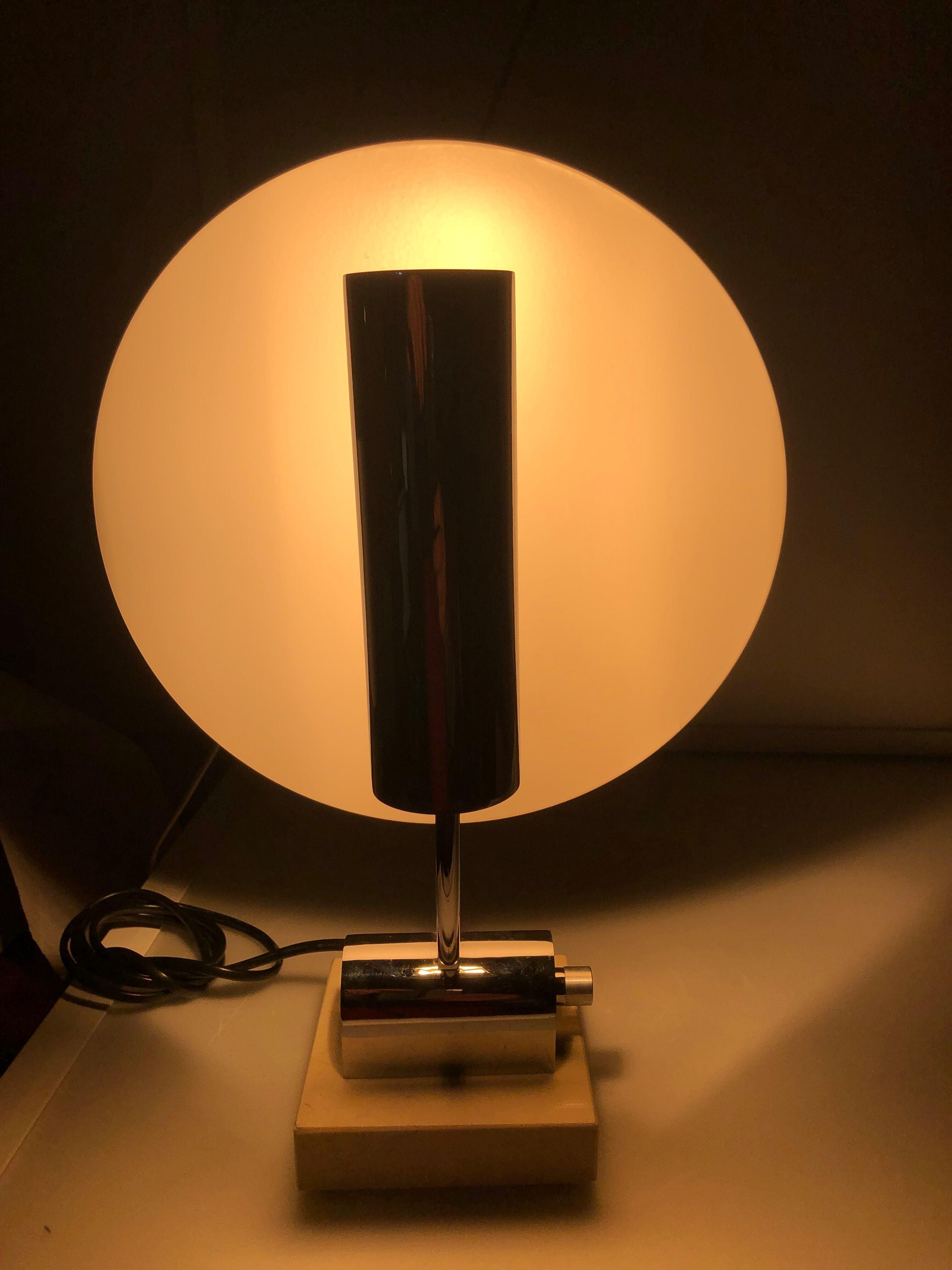 Lampe design space age années 70/80