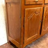 Enfilade trois portes de style Louis XV en merisier massif XX siècle