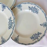 4 flat ironstone plates from St Amand