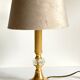 LAMPE Cristal et Métal Doré et VINTAGE