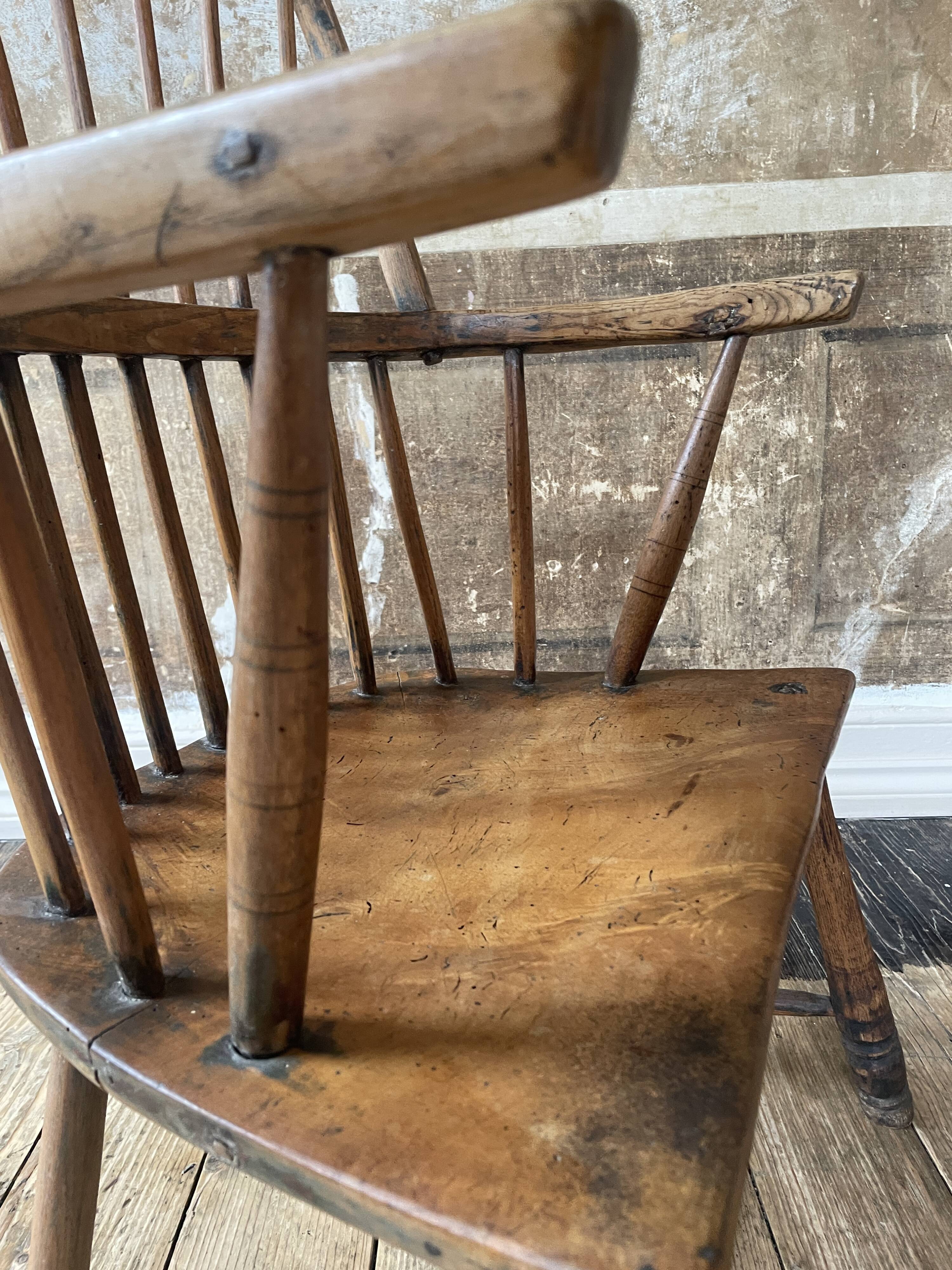 18th / Early 19th Century English Vernacular Windsor Armchair | Primitive E