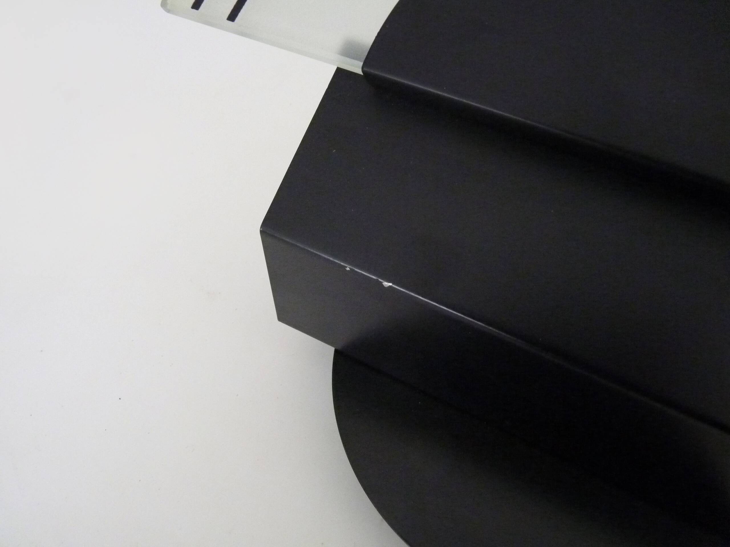 Pair of vintage Italian design metal wall lights from the 80s