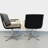 Pair of vintage office armchairs from the 60s and 70s by Wilkhahn