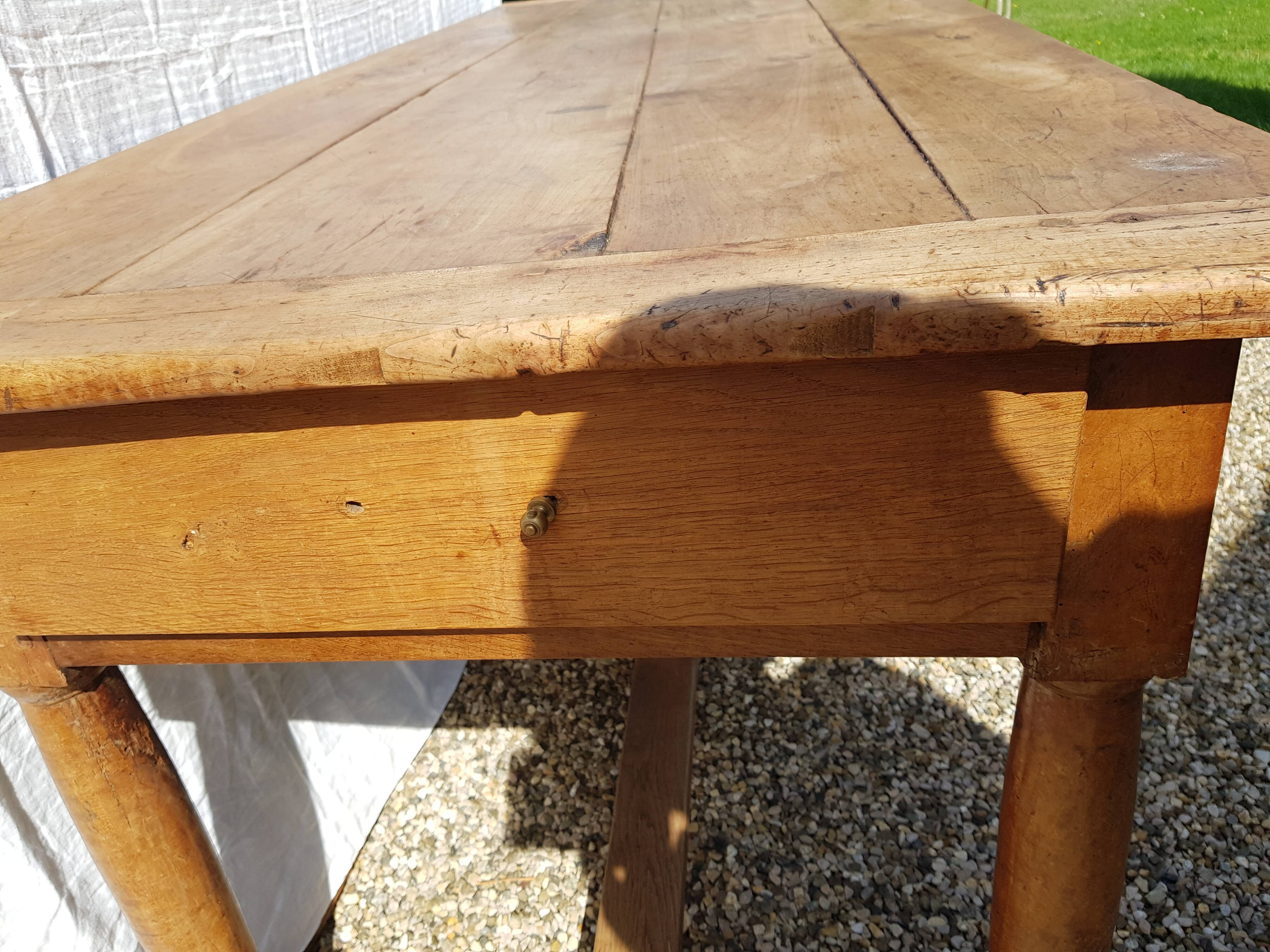 Old cherry farm table