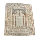 Tapis ancien de prière turc ghyordes 122x145 cm