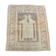 Ancient Turkish prayer rug ghyordes 122x145 cm