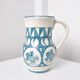 Cracked white earthenware pitcher 1960
