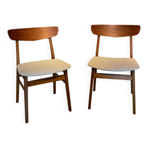 2 chaises scandinaves - beige