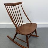 Mid-Century Rocking Chair by Illum Wikkelsø for Niels Eilersen