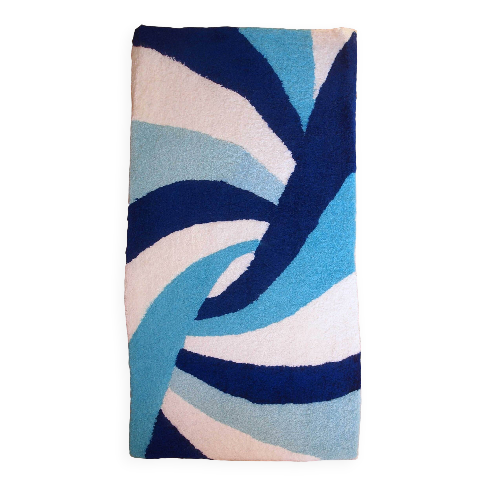 Tapis Contemporain ORA Hooked en Laine (74cm x 143cm), Édition Unique