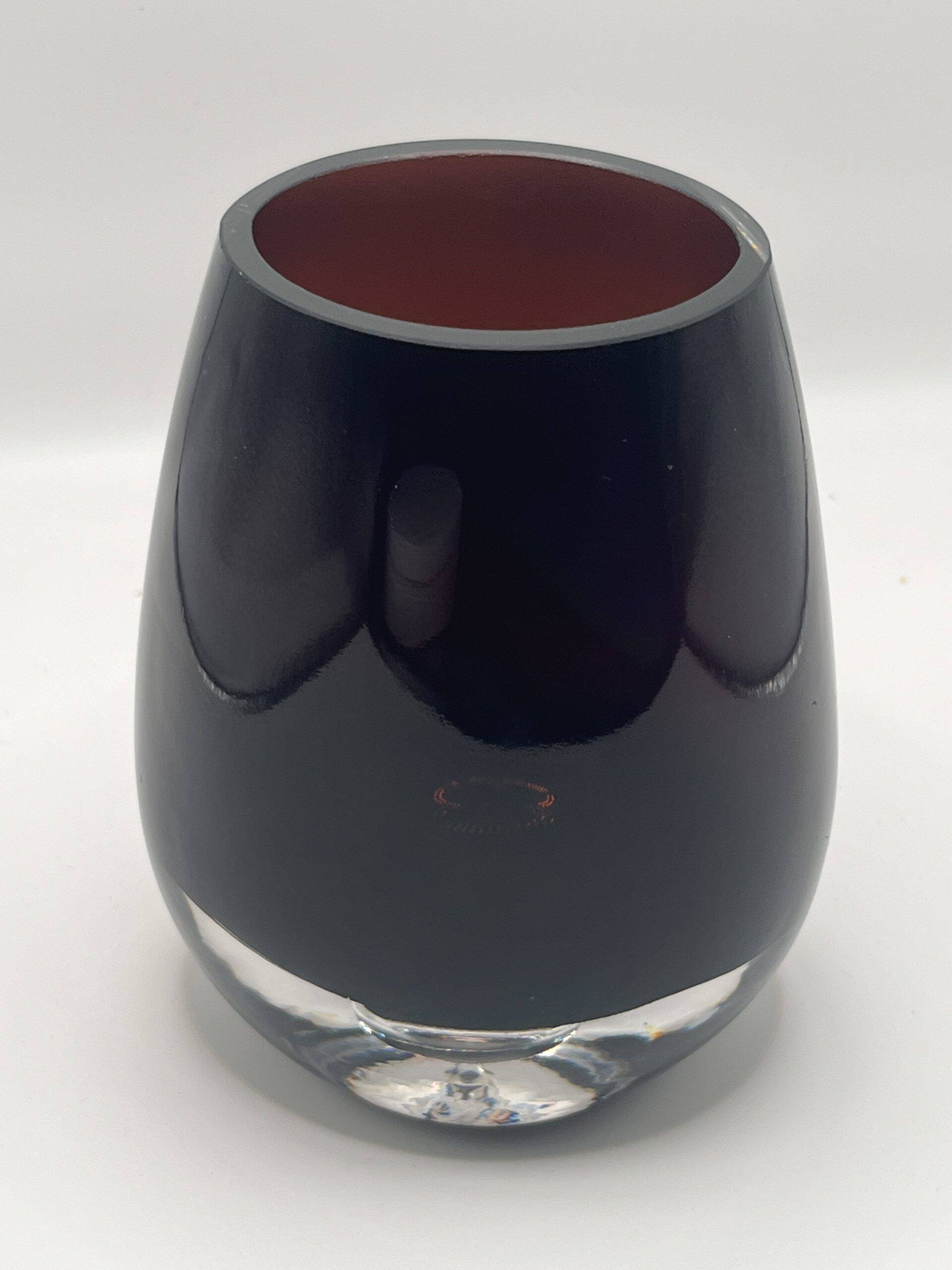Sommerso technical purple Scandinavian vase circa 1960
