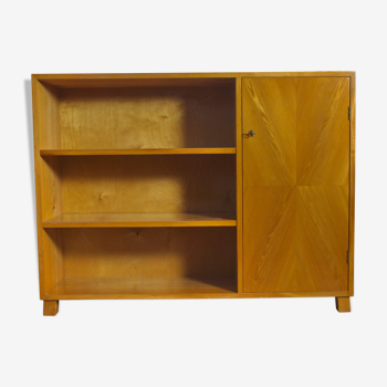 Mid Century Cupboard with Shelf in Ash from Sweden 1960s