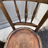Lot of 4 mismatched bistro chairs