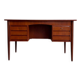 Vintage Danish free standing desk teak