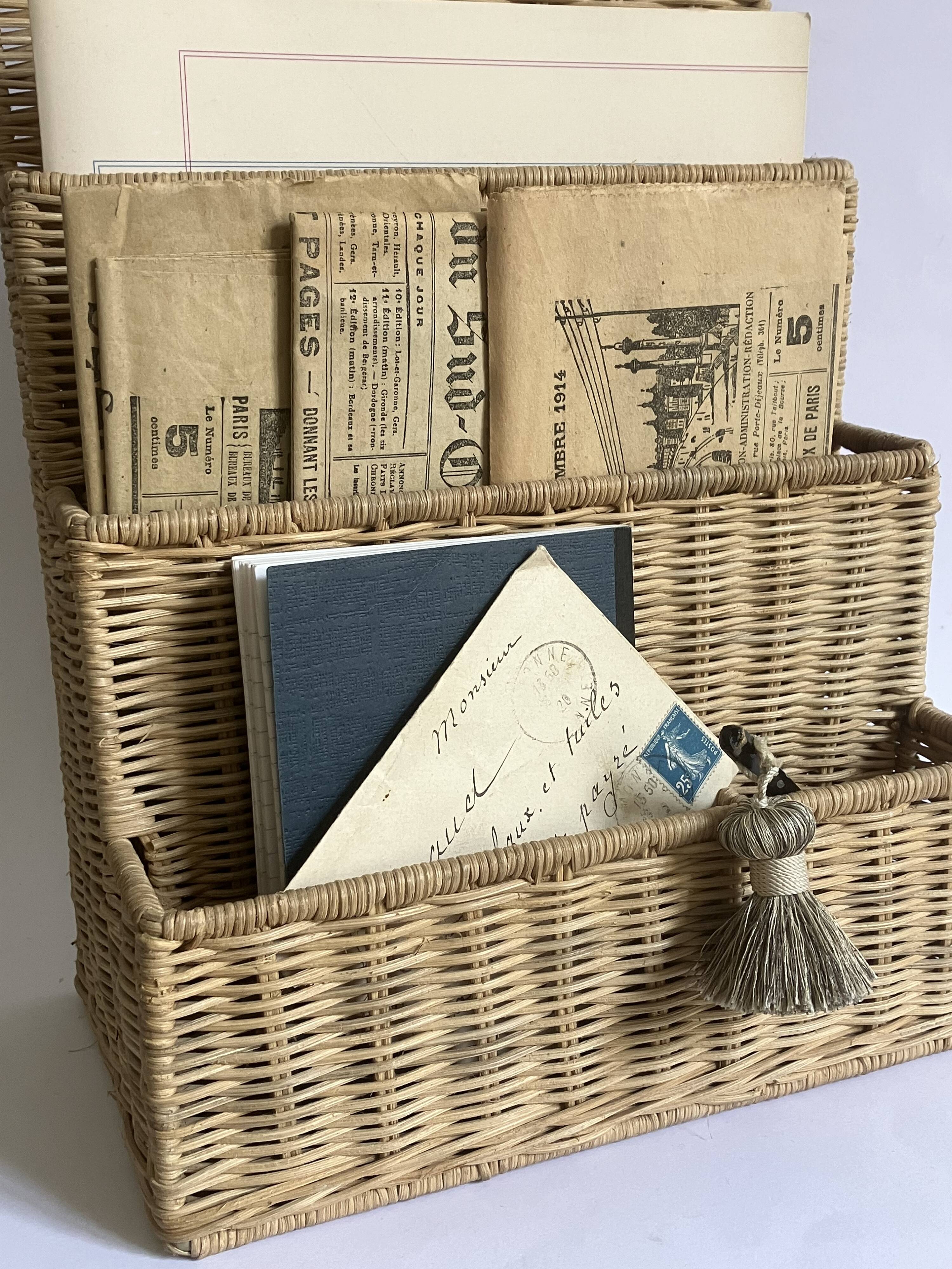 Woven wicker sorter