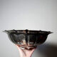 Large basin, bowl, Olri Italy vintage 1950s hammered silver.