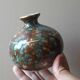Single-flower vase in glazed Limoges porcelain