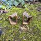 2 bronze claw-foot furniture ornaments Art Nouveau