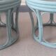 Paire de poufs en bambou rotin