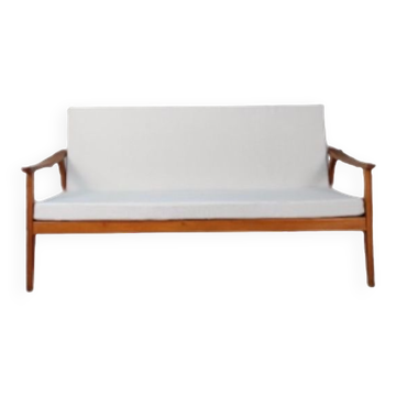 Canapé scandinave en teck des années 50, 50, 70, canapé vintage