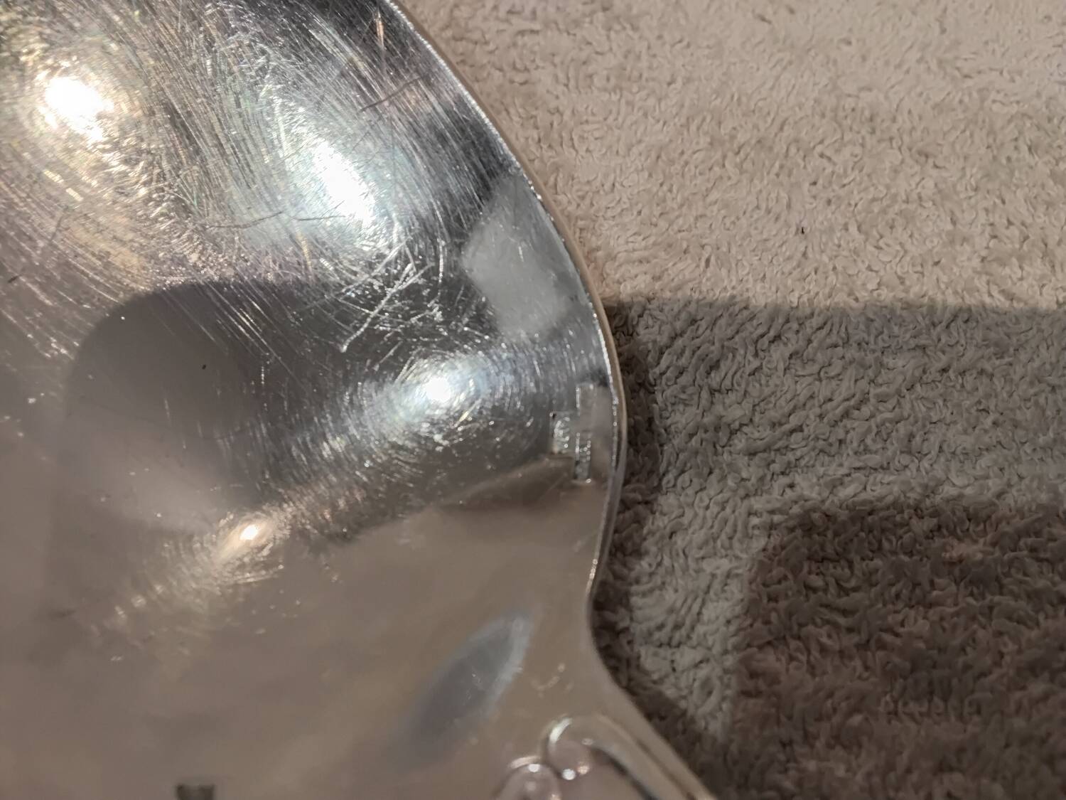 Silver-plated metal stew spoon by Christofle Vendôme