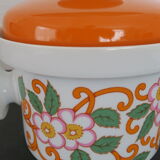 Vegetable flat tureen orange vintage 1970 Wunsiedel Bavaria Germany