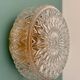 Vintage glass moulded globe wall/ceiling light.