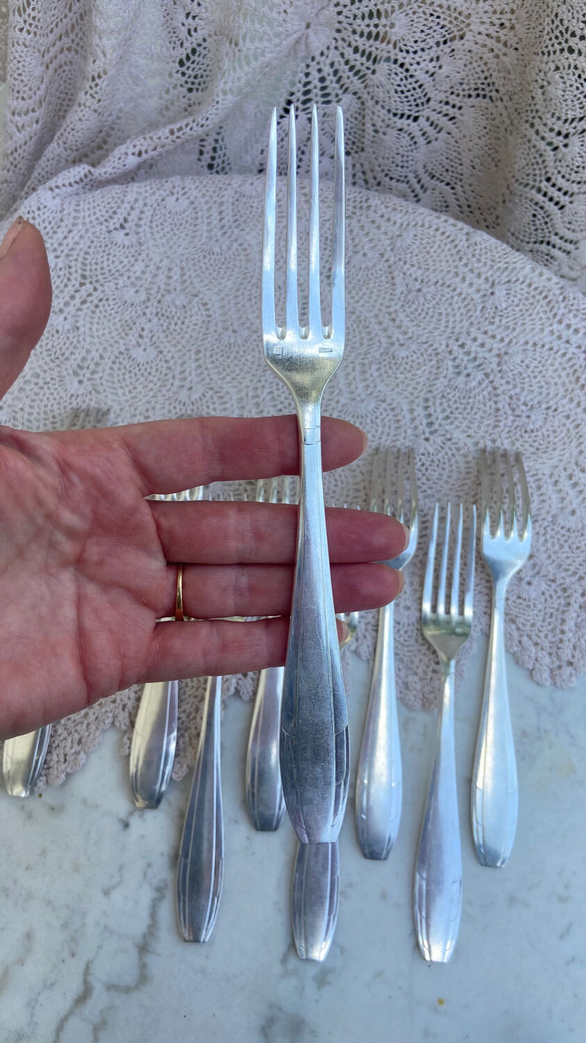 Apollo vintage 1950s silver-plated 35-piece cutlery set