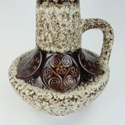 large FLOOR VASE 1970s fat lava glaze ornamental decor model 100