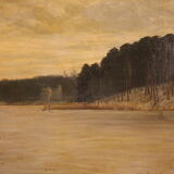Signed landscape, Franz Bombach (1857-1933)