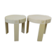 Série de 3 tables gigognes tripodes design Holland années 70