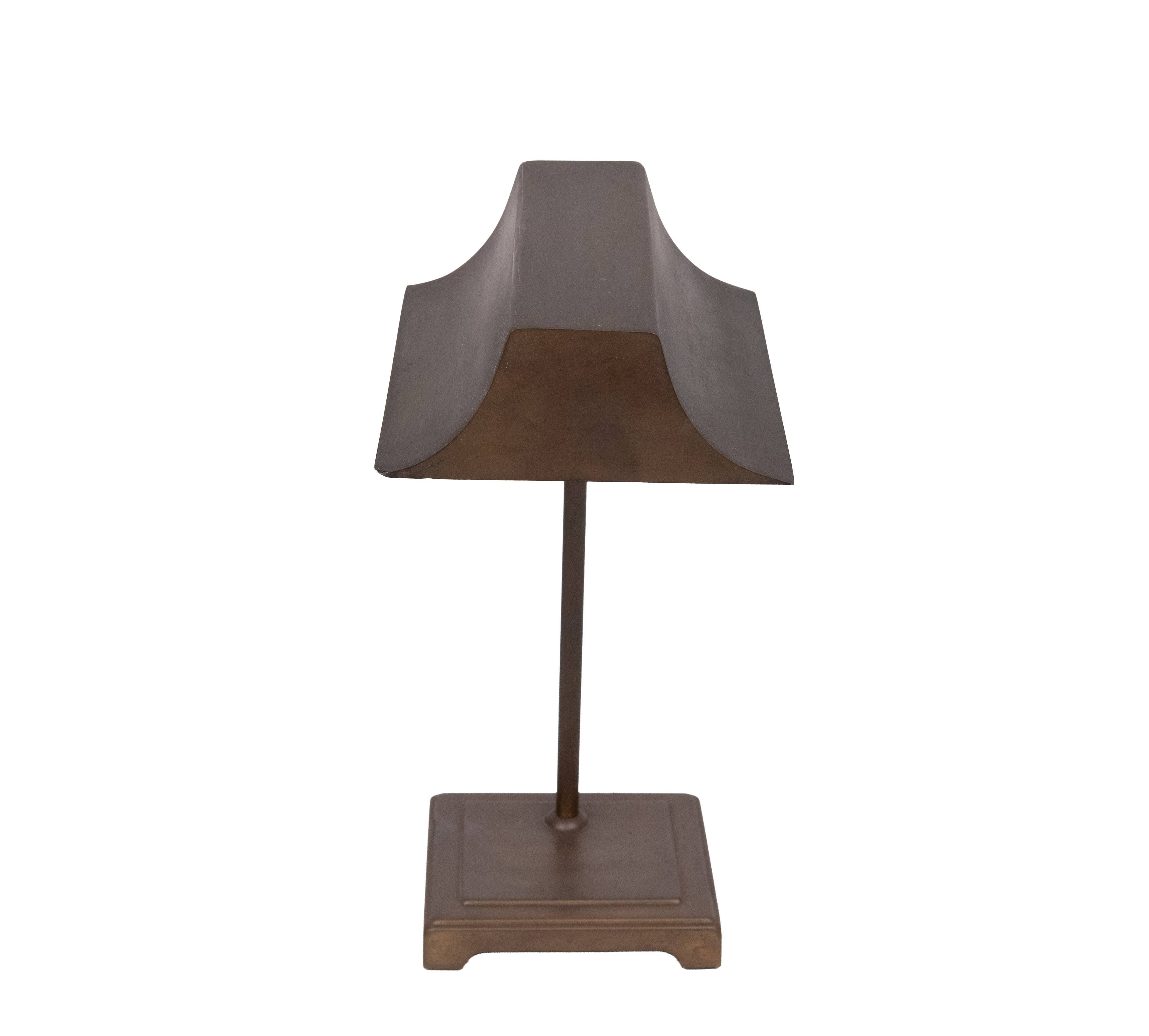 Herda Bronze Desk Lamp, Vintage 1970s, Holland