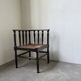 Straw chair by the fireside 1900