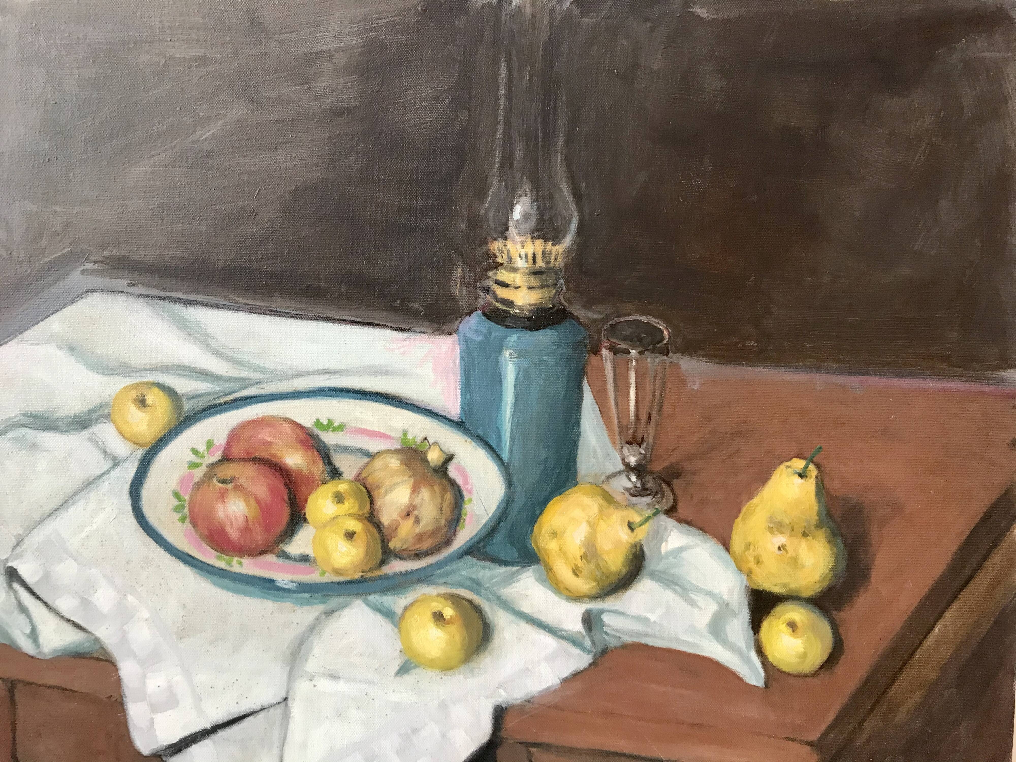 Old painting oil on canvas still life