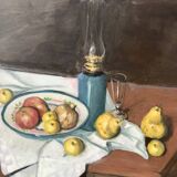 Tableau ancien huile sur toile nature morte